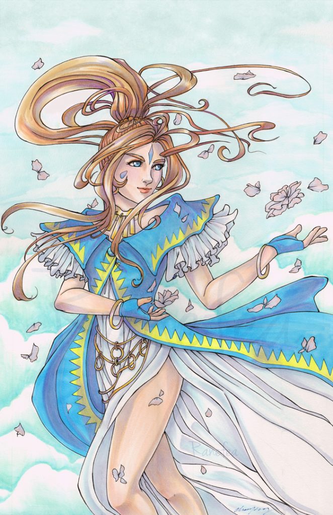 Fanart of Belldandy from the manga and anime Ah! My Goddess