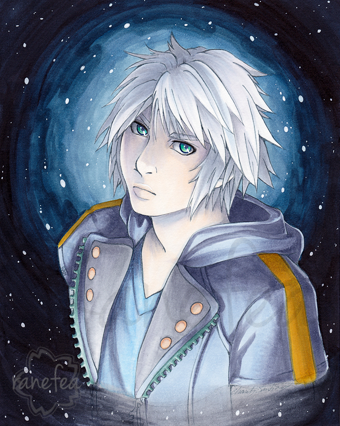 Illustration of Riku from Kingdom Hearts III in Copic markers